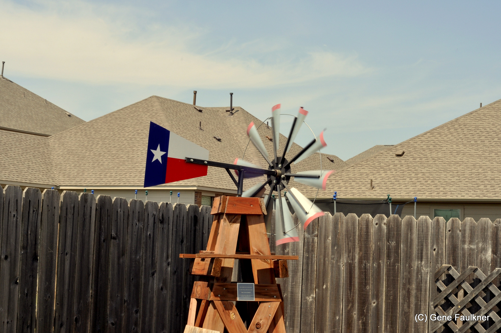Windmills are big in Texas...this is in my backyard