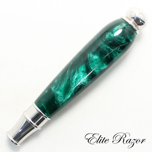 Emerald Pearl Razor Handle