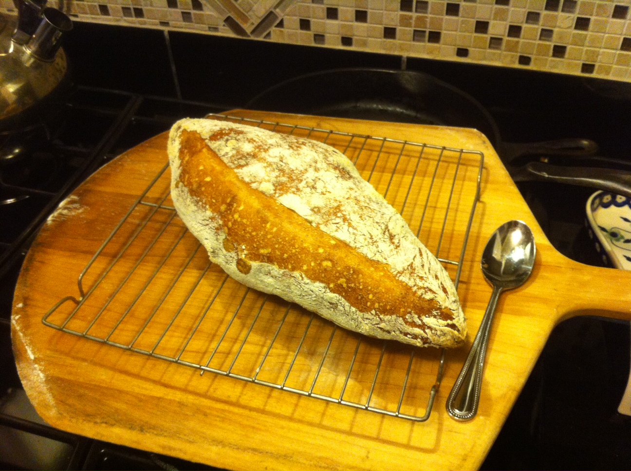 Shot of the finished loaf...